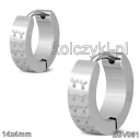 kolczyki antyalergiczne stal chirurgiczna - ESV061
